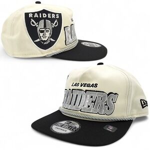 New Era Las Vegas Raiders The Golfer Snapback Hat 2 Tone Rope Adjustable Cap NEW